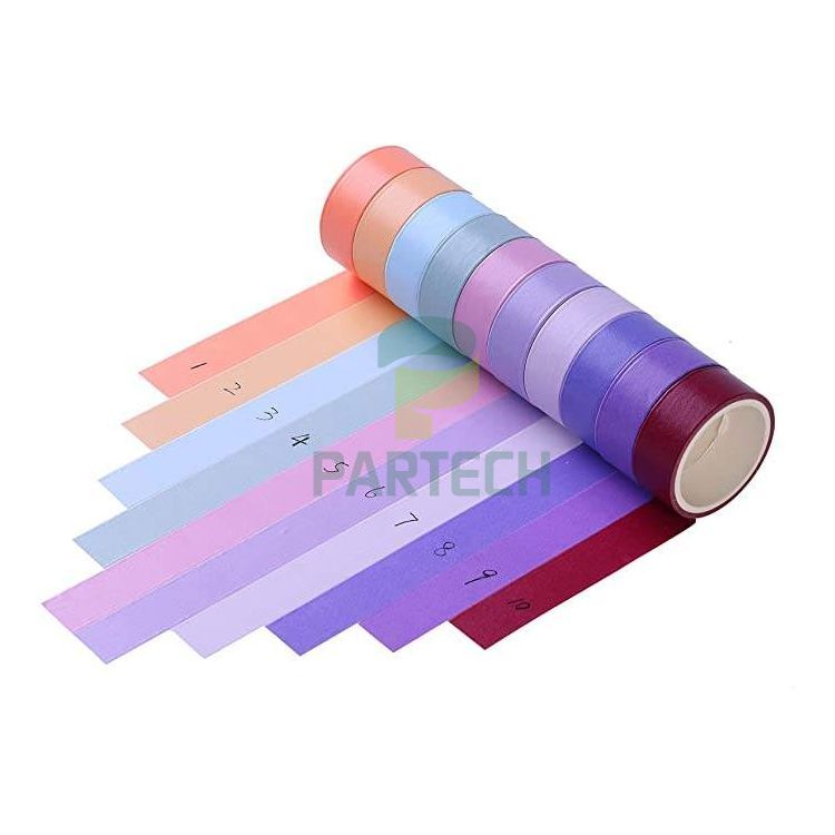 Tape Kertas Washi Warna-warni